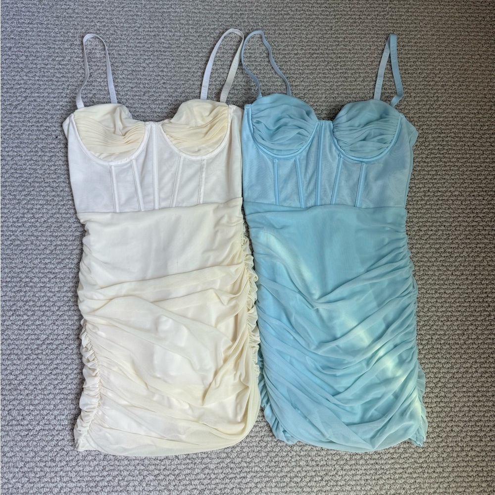 Oh Polly MESH BODYCON CORSET MINI DRESS (2)